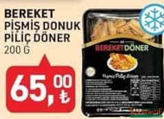 BEREKET PİŞMİŞ DONUK PİLİÇ DÖNER 200 G BEREKET PİŞMİŞ DONUK PİLİÇ DÖNER 200 G